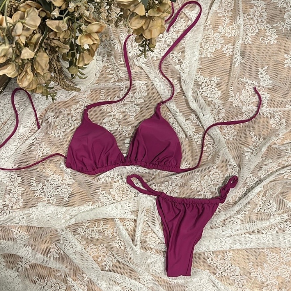 Vibrant Pink fuschia Bikini Set